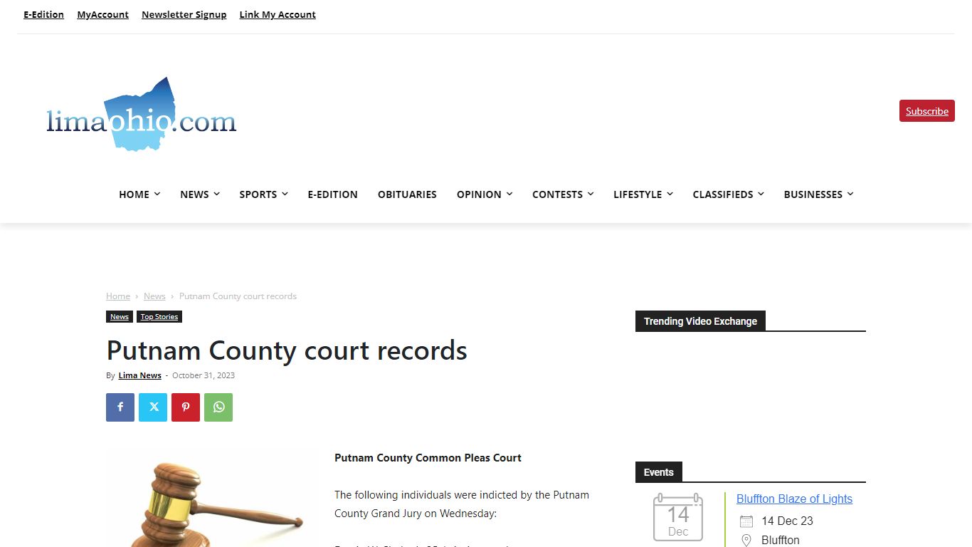 Putnam County court records - LimaOhio.com
