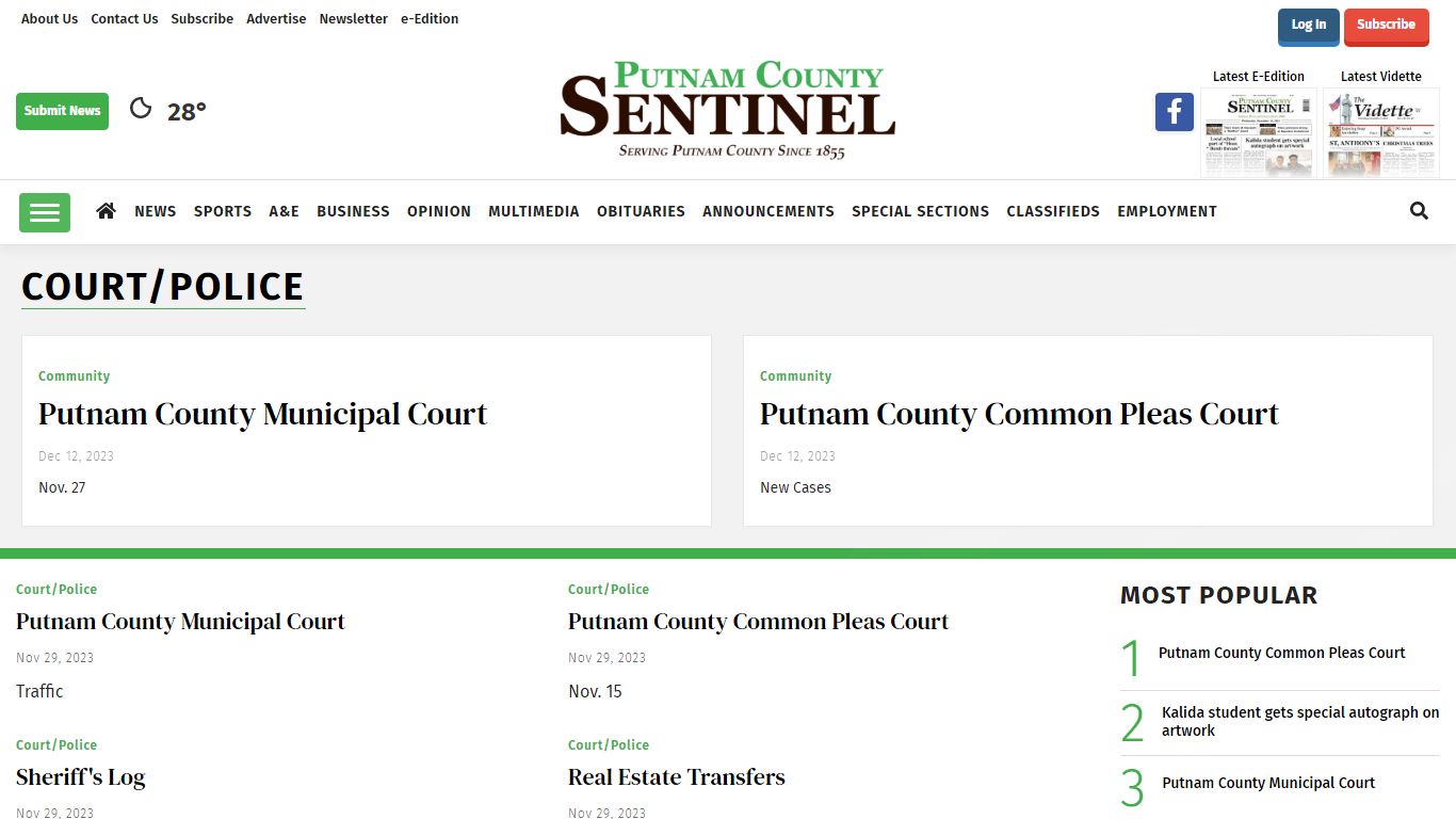 Court/Police | putnamsentinel.com